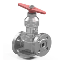 Клапан сильфонный фланцевый Dn50 Pn10 10Х17Н13М2Т с наплавкой ЦН-6Л