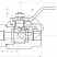 Кран шаровой разборный двухсоставной муфтовый Dn20 Pn16 12Х18Н10Т 11нж45п