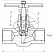 Клапан запорный Dn15 Pn40 муфтовый 10Х17Н13М2Т 15нж68нж