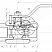Кран шаровой разборный трехсоставной муфтовый Dn25 Pn40 Ст. 20 11с45п